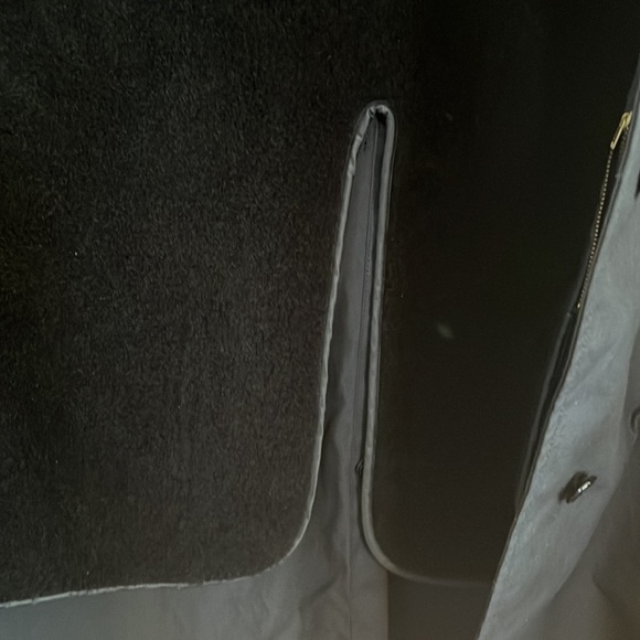 DSCP QuarterDeck Collection 16 R Black All Weather Trench Army Coat Quilt Lined - Picture 7 of 8